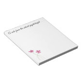 Psychologin der Schule Notizblock (angewinkelt)