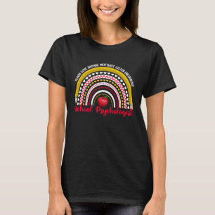 Psychologin der Schule Rainbow Psychology Teacher  T-Shirt