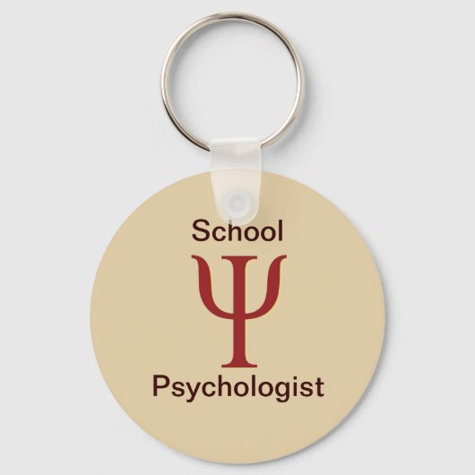 Psychologin der Schule Schlüsselkette Schlüsselanhänger (Vorderseite)