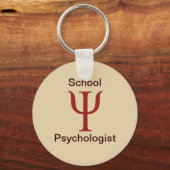 Psychologin der Schule Schlüsselkette Schlüsselanhänger (Vorderseite)