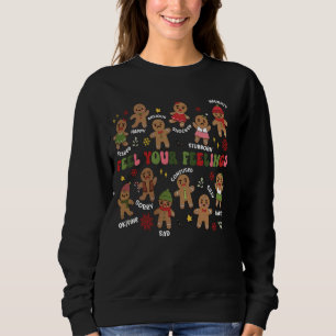 Psychologin der Schule Weihnachtsgingerbrot fühlen Sweatshirt
