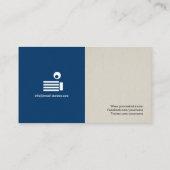 Psychologin - Einfach elegant Stilvoll Visitenkarte (Rückseite)