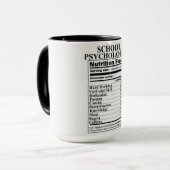 Psychologin Ernährung Fakten Tasse (Vorderseite Links)
