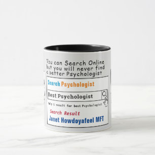 Psychologin Funny Best Search Tassen