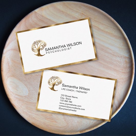 Psychologin für das Gehirn Psychiater Visitenkarte