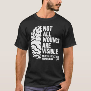 Psychologin Hirnpsychologie Mental Health Aware T-Shirt