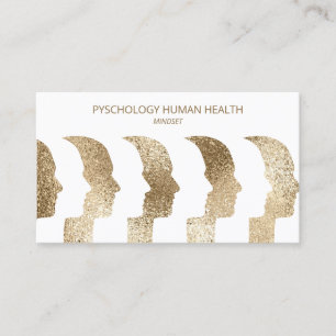 Psychologin Human Faces Mind Gesichter Visitenkarte