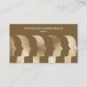 Psychologin Human Faces Mindset Human Gehirn Visitenkarte