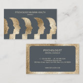 Psychologin Human Faces Mindset Sophisticed Visitenkarte (Vorne/Hinten)