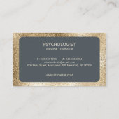 Psychologin Human Faces Mindset Sophisticed Visitenkarte (Rückseite)