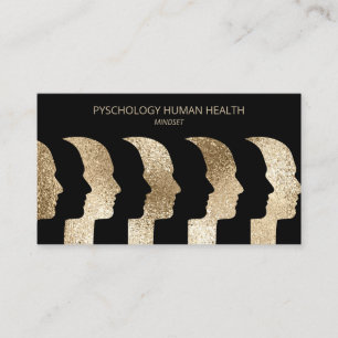 Psychologin Human Faces Mindset Visitenkarte