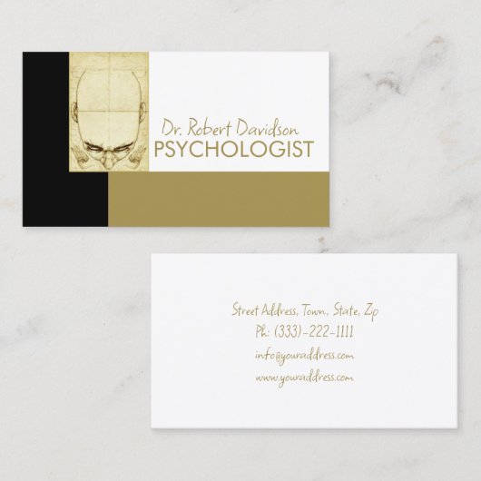 Psychologin Human Mind Doctor Medical Card Visitenkarte (Vorne/Hinten)