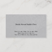 Psychologin Mental Health Business Card Visitenkarte (Rückseite)