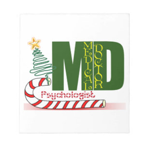 Psychologin MERRY CHRISTMAS Notizblock
