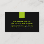 Psychologin Modern Minze Green Visitenkarte (Rückseite)