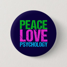 Psychologin Peace Liebe Psychology Button