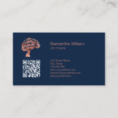 Psychologin Psychiater Psychiater QR Code Visitenkarte (Rückseite)