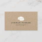 Psychologin Psychiatrist Berater Kraft Papier Visitenkarte (Vorderseite)