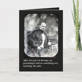 Psychologin Psychologie humorvolle Grußkarte Karte