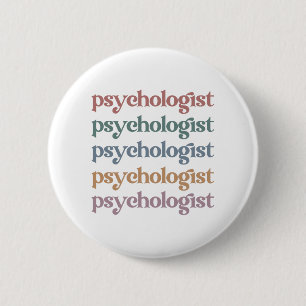 Psychologin Psychologie Student Abschluss Button