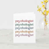 Psychologin Psychologie Student Abschluss Karte (Gelbe Blume)