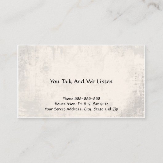 Psychologin Psychologin Psychologie Business Card Visitenkarte (Rückseite)