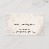 Psychologin Psychologin Psychologie Business Card Visitenkarte (Rückseite)