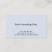 Psychologin Psychologin Psychologie Business Card Visitenkarte (Rückseite)