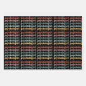 Psychologin Retro Psychology Student Abschluss Geschenkpapier Set (Vorderseite)
