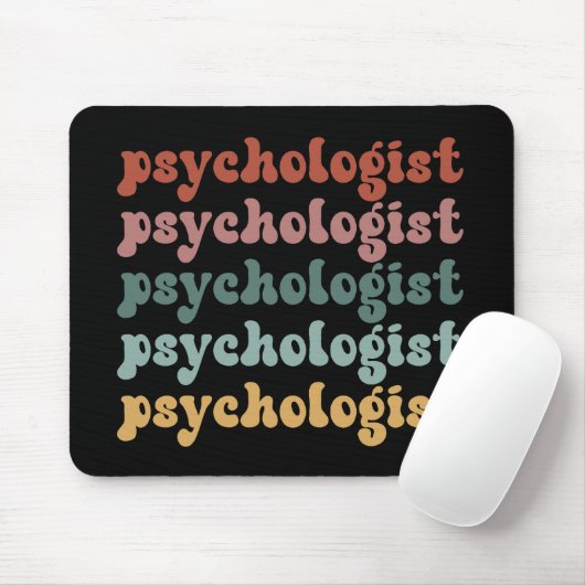 Psychologin Retro Psychology Student Abschluss Mousepad (Mit Mouse)