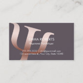 Psychologin Rose Gold Symbol Ernennung Terminkarte (Vorderseite)