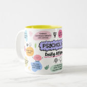 Psychologin Tasse - Tägliche Affirmationen Kaffeez (Vorderseite Links)