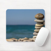 Psychologin Therapeut Zen Stones, Meer Mousepad (Mit Mouse)