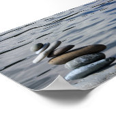 Psychologin Therapeut Zen Stones, Meer Poster (Ecke)