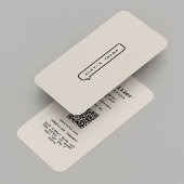 Psychologin Therapeutin Retro Sand Modern Visitenkarte