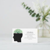 Psychologin Therapiebehandlung Tree Mindfulness Co Visitenkarte (Stehend Vorderseite)