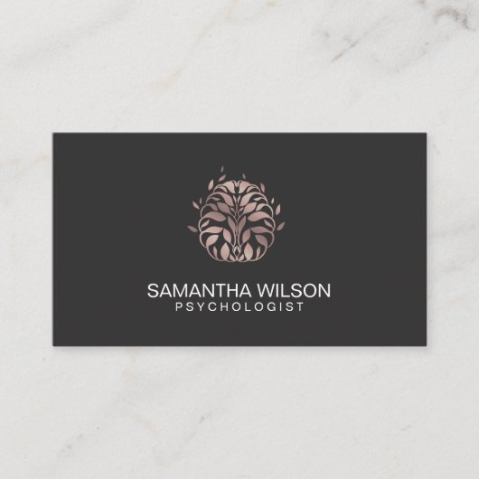 Psychologin Therapieberater Psychiatristin Gehirn Visitenkarte (Vorderseite)