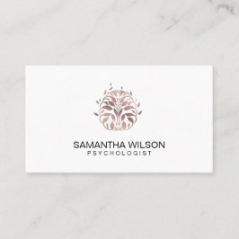 Psychologin Therapieberater Psychiatristin Gehirn Visitenkarte