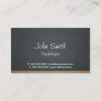 Psychologin Vintag Chalkboard