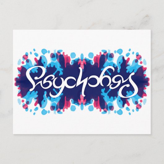 Psychologische Ambigramme Postcard Postkarte (Vorderseite)
