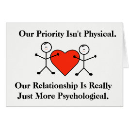 Psychologische Funny Gay Men Romance Card