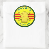 Psychologische Operationen - Vietnam Runder Aufkleber (Tasche)