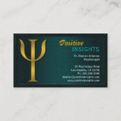 Psychologische Psychologin Psychiatrie Visitenkart Visitenkarte (Vorderseite)