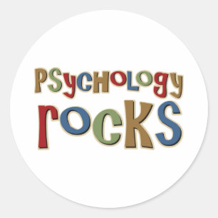 Psychologische Steine Runder Aufkleber