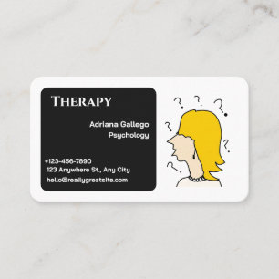 Psychologische Therapie Visitenkarte (editierbar)