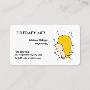 Psychologische Therapie Visitenkarte (editierbar)