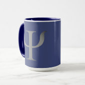 Psychologische Wissenschaftssymbol Navy Blue Tasse (Vorderseite Links)