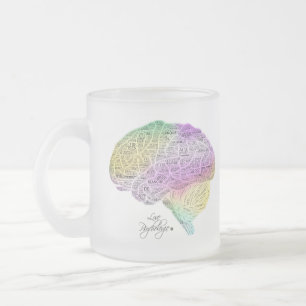 Psychologisches Gehirn Mattglastasse