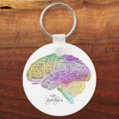 Psychologisches Gehirn Schlüsselanhänger (Vorderseite)