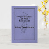 Psychologisches Ruhestand an Schulen Karte (Gelbe Blume)
